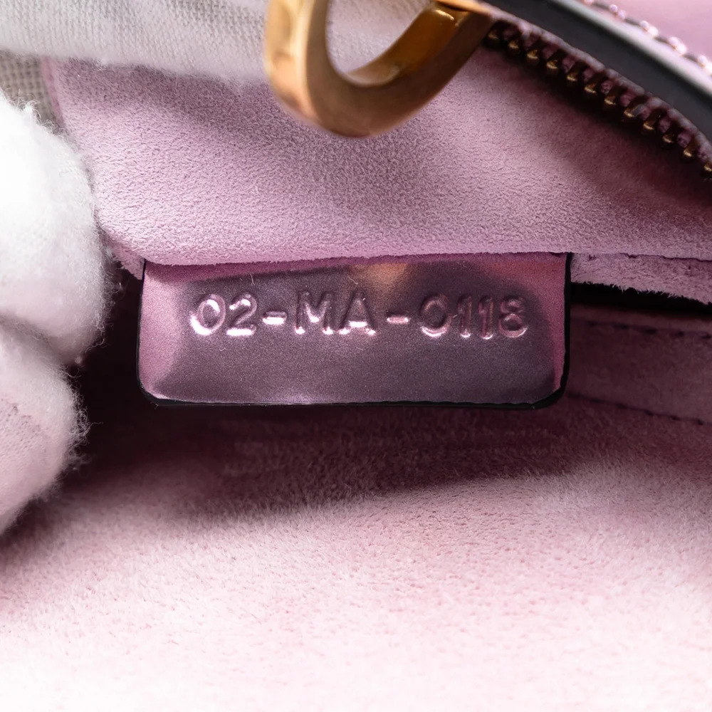 Pre-Loved Dior Mini Metallic Patent Lady Dior